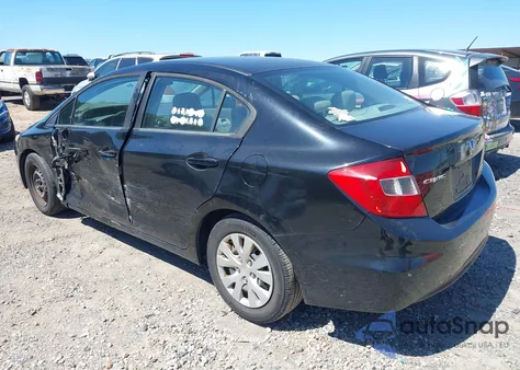 2012 Honda Civic Lx z USA, uszkodzony, nr VIN 19XFB2F55CE073931